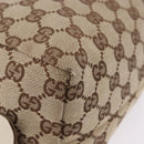 GUCCI GG Canvas Hand Bag Beige 124542 0416 Auth ka5270-15