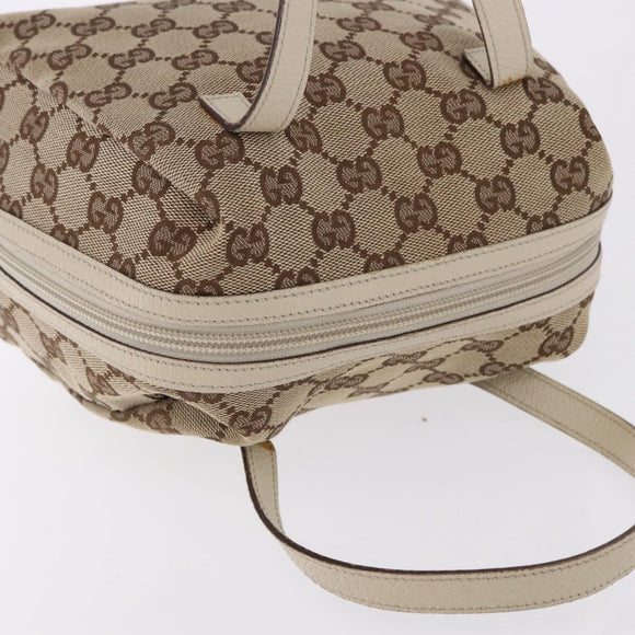 GUCCI GG Canvas Hand Bag Beige 124542 0416 Auth ka5270