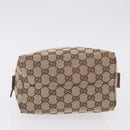 GUCCI GG Canvas Hand Bag Beige 124542 0416 Auth ka5270-5