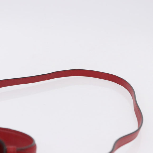 GUCCI Silvi Sherry Line Hand Bag Leather 2way Red Gold 470270 Auth ka5271