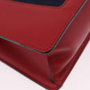 GUCCI Silvi Sherry Line Hand Bag Leather 2way Red Gold 470270 Auth ka5271-14