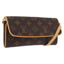 LOUIS VUITTON Monogram Pochette Twin PM Shoulder Bag M51854 LV Auth ka5272A-1