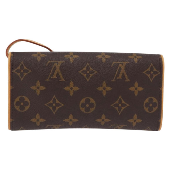 LOUIS VUITTON Monogram Pochette Twin PM Shoulder Bag M51854 LV Auth ka5272A