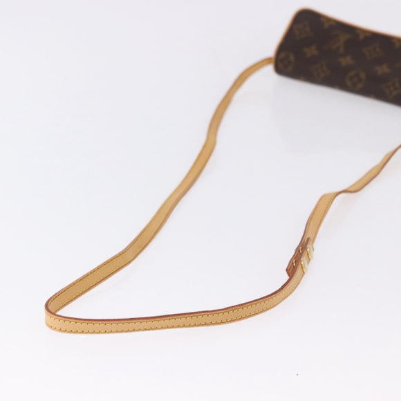 LOUIS VUITTON Monogram Pochette Twin PM Shoulder Bag M51854 LV Auth ka5272A