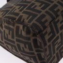 FENDI Zucca Canvas Tote Bag Brown Black Auth ka5275-12