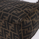 FENDI Zucca Canvas Tote Bag Brown Black Auth ka5275-13