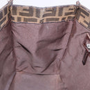 FENDI Zucca Canvas Tote Bag Brown Black Auth ka5275-18