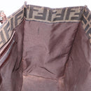 FENDI Zucca Canvas Tote Bag Brown Black Auth ka5275-19