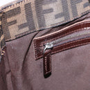FENDI Zucca Canvas Tote Bag Brown Black Auth ka5275-20