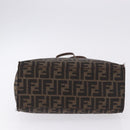 FENDI Zucca Canvas Tote Bag Brown Black Auth ka5275-9