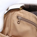 CELINE Macadam Canvas Shoulder Bag PVC Leather Brown Gold Auth ka5281-20