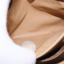 CELINE Macadam Canvas Shoulder Bag PVC Leather Brown Gold Auth ka5281-22