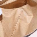 CELINE Macadam Canvas Shoulder Bag PVC Leather Brown Gold Auth ka5281-23