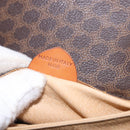 CELINE Macadam Canvas Shoulder Bag PVC Leather Brown Gold Auth ka5281-24