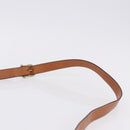 CELINE Macadam Canvas Shoulder Bag PVC Leather Brown Gold Auth ka5281-8