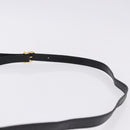Salvatore Ferragamo Vala Shoulder Bag Leather Embossed Black Gold Auth ka5282-8