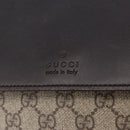 GUCCI GG Supreme Clutch Bag PVC Beige Auth ka5283-12
