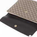 GUCCI GG Supreme Clutch Bag PVC Beige Auth ka5283-13