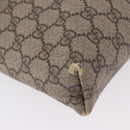 GUCCI GG Supreme Clutch Bag PVC Beige Auth ka5283-8