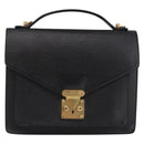 LOUIS VUITTON Epi Monceau 28 Hand Bag Black M52122 LV Auth ka5284-13