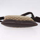 GUCCI GG Canvas Shoulder Bag Beige Silver 145857 Auth ka5285A-9