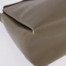 GUCCI Hand Bag Leather Beige Gold 000 406 1080 Auth ka5286-9