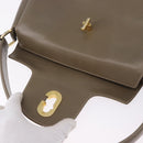 GUCCI Hand Bag Leather Beige Gold 000 406 1080 Auth ka5286-10