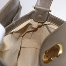 GUCCI Hand Bag Leather Beige Gold 000 406 1080 Auth ka5286-20