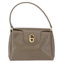 GUCCI Hand Bag Leather Beige Gold 000 406 1080 Auth ka5286-13