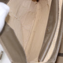 GUCCI Hand Bag Leather Beige Gold 000 406 1080 Auth ka5286-21