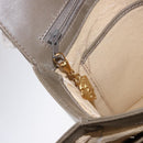 GUCCI Hand Bag Leather Beige Gold 000 406 1080 Auth ka5286-22
