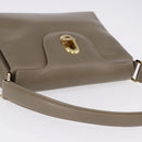 GUCCI Hand Bag Leather Beige Gold 000 406 1080 Auth ka5286-6