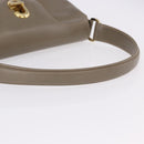 GUCCI Hand Bag Leather Beige Gold 000 406 1080 Auth ka5286-7