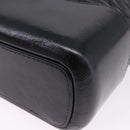CHANEL Matelasse Gabrielle Deux Bag Lamb Skin Black Gold CC Auth ka5287V-16