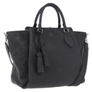LOUIS VUITTON Mahina Omea Hand Bag Leather Black M55029 LV Auth ka5288V-1