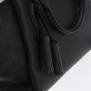 LOUIS VUITTON Mahina Omea Hand Bag Leather Black M55029 LV Auth ka5288V-19