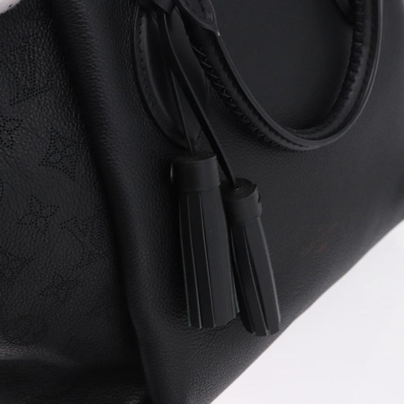 LOUIS VUITTON Mahina Omea Hand Bag Leather Black M55029 LV Auth ka5288V