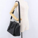 LOUIS VUITTON Mahina Omea Hand Bag Leather Black M55029 LV Auth ka5288V-29