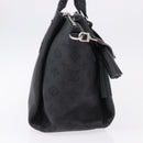 LOUIS VUITTON Mahina Omea Hand Bag Leather Black M55029 LV Auth ka5288V-4