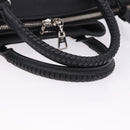 LOUIS VUITTON Mahina Omea Hand Bag Leather Black M55029 LV Auth ka5288V-7