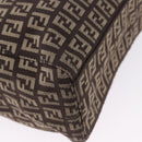FENDI Zucchino Canvas Hand Bag Brown Auth ka5289-12
