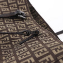 FENDI Zucchino Canvas Hand Bag Brown Auth ka5289-14