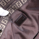 FENDI Zucchino Canvas Hand Bag Brown Auth ka5289-16