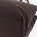 Salvatore Ferragamo Gancini Shoulder Bag Canvas Brown Silver Auth ka5290-16