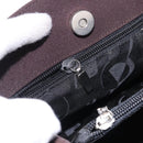 Salvatore Ferragamo Gancini Shoulder Bag Canvas Brown Silver Auth ka5290-21