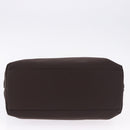 Salvatore Ferragamo Gancini Shoulder Bag Canvas Brown Silver Auth ka5290-5