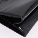 Salvatore Ferragamo Gancini Tote Bag Patent leather Black Gold Auth ka5291A-9