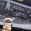 Salvatore Ferragamo Gancini Tote Bag Patent leather Black Gold Auth ka5291A-10