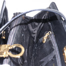 Salvatore Ferragamo Gancini Tote Bag Patent leather Black Gold Auth ka5291A-19
