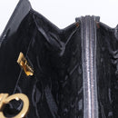Salvatore Ferragamo Gancini Tote Bag Patent leather Black Gold Auth ka5291A-20